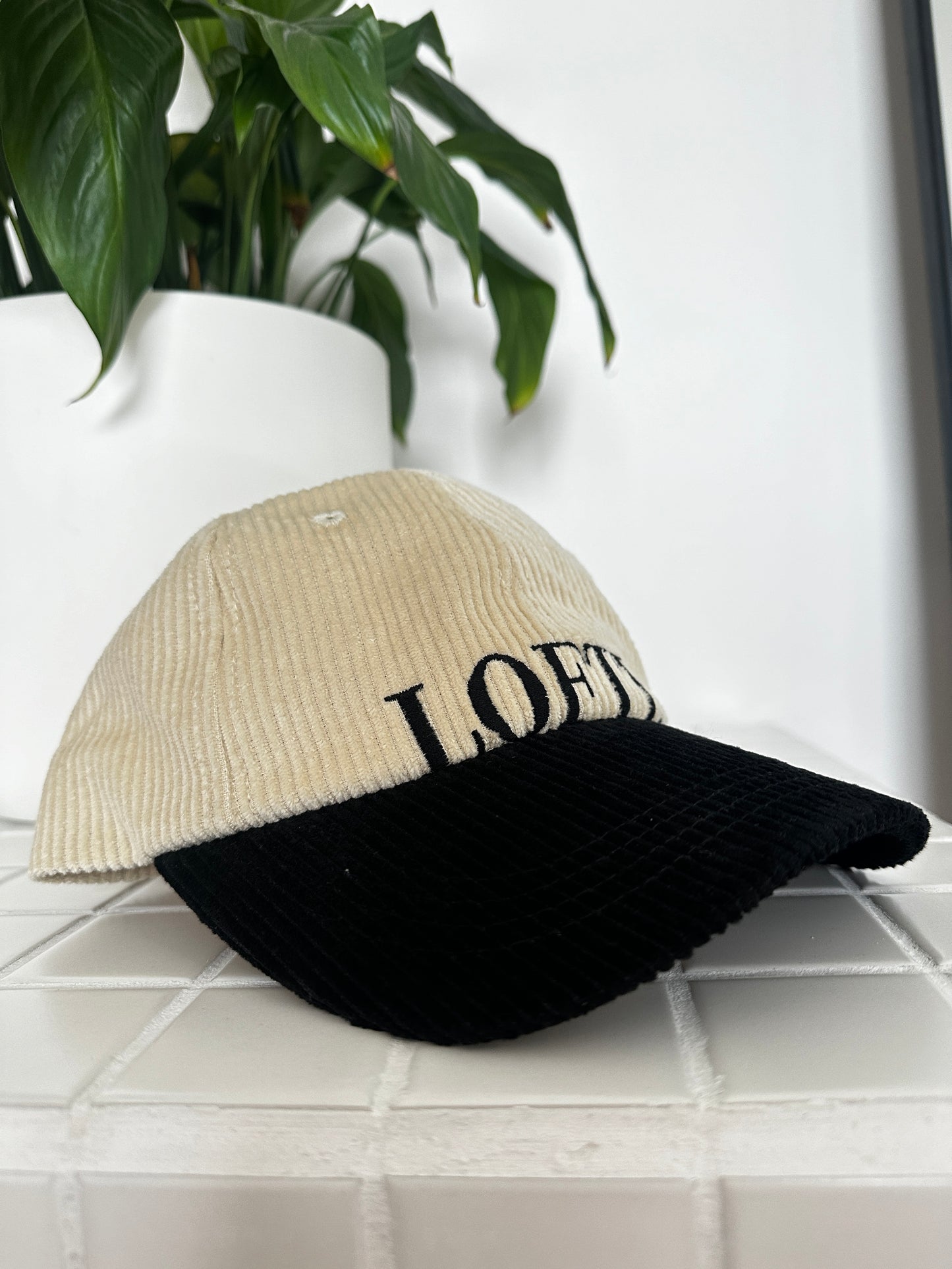 LOFTY. Corduroy Cap (Cream)